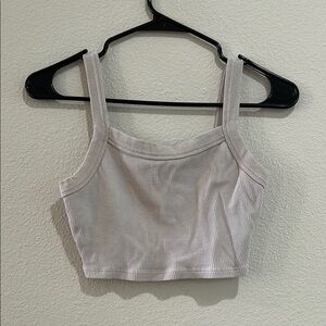 Wild Fable Gray Fitted Sleeveless Tank Top